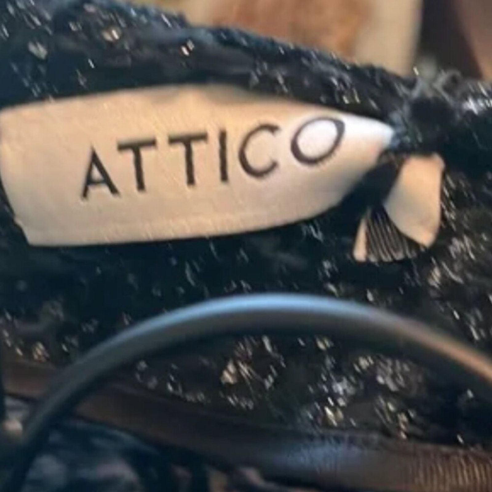 The Attico The Attico Woven Long Sleeve Blouse Black size 8 Size M / US 6-8 / IT 42-44 - 4 Thumbnail
