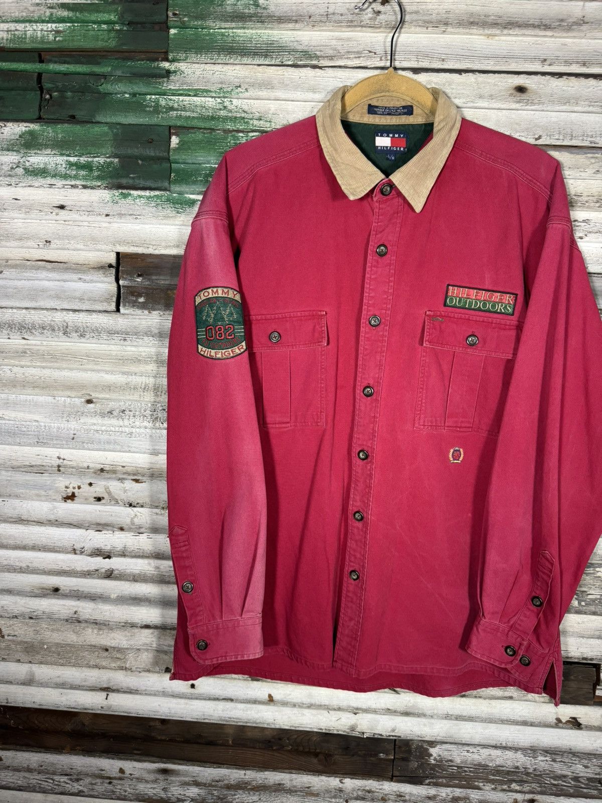 Tommy Hilfiger × Vintage VTG Tommy Hilfiger Ranger Expedition Patch Button Up Shirt Size US L / EU 52-54 / 3 - 2 Thumbnail