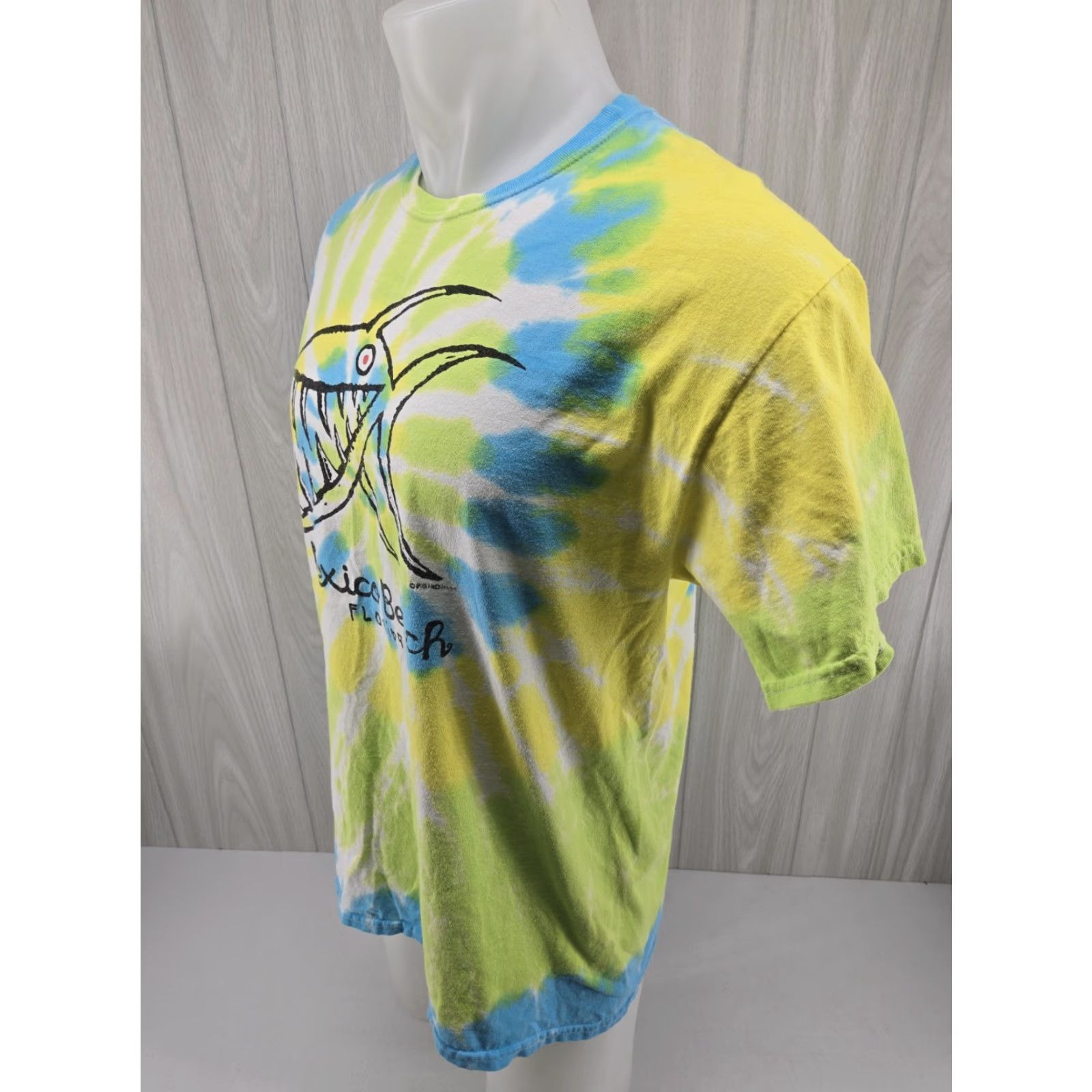 Vintage Big Head Designs Mexico Beach Florida FL T-Shirt Tie Dye Large Men Graphic Tee Size US L / EU 52-54 / 3 - 5 Thumbnail