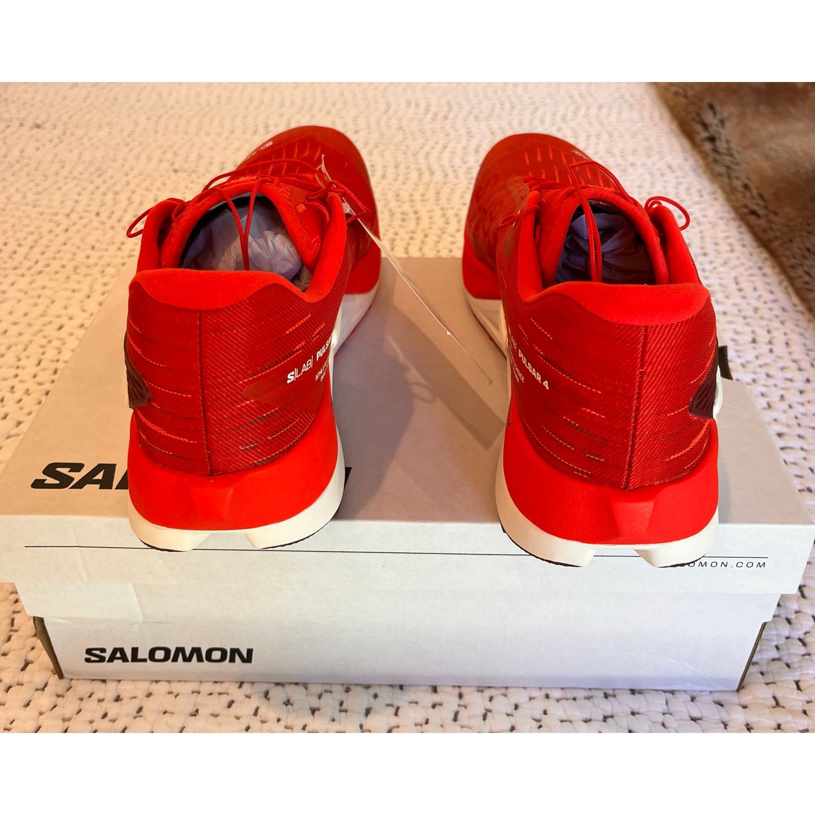 Salomon Salomon S/Lab Pulsar 4 NIB NWT 12.5 Red S Lab Size US 12.5 / EU 45-46 - 3 Thumbnail