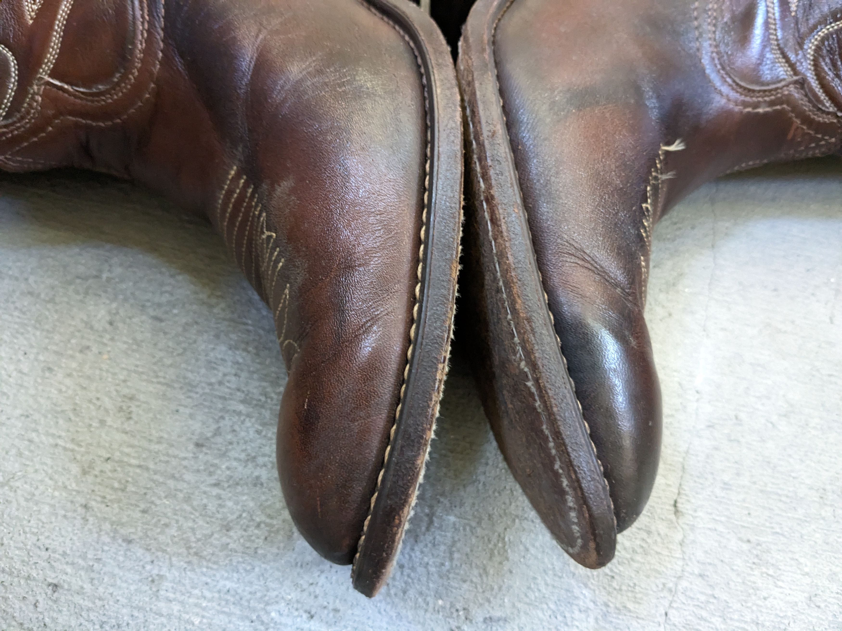 Sears Vintage Sears Cowboy Boots 10 D Brown Leather USA Size US 10 / EU 43 - 6 Thumbnail