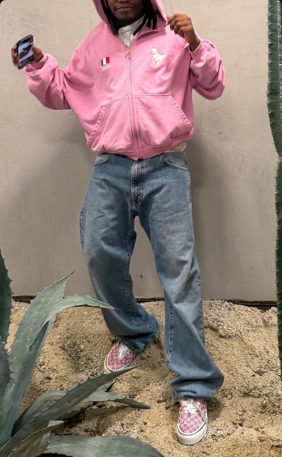 Balenciaga Balenciaga Pink Polo Zip Up Hoodie Size 1 Size US S / EU 44-46 / 1 - 3 Thumbnail