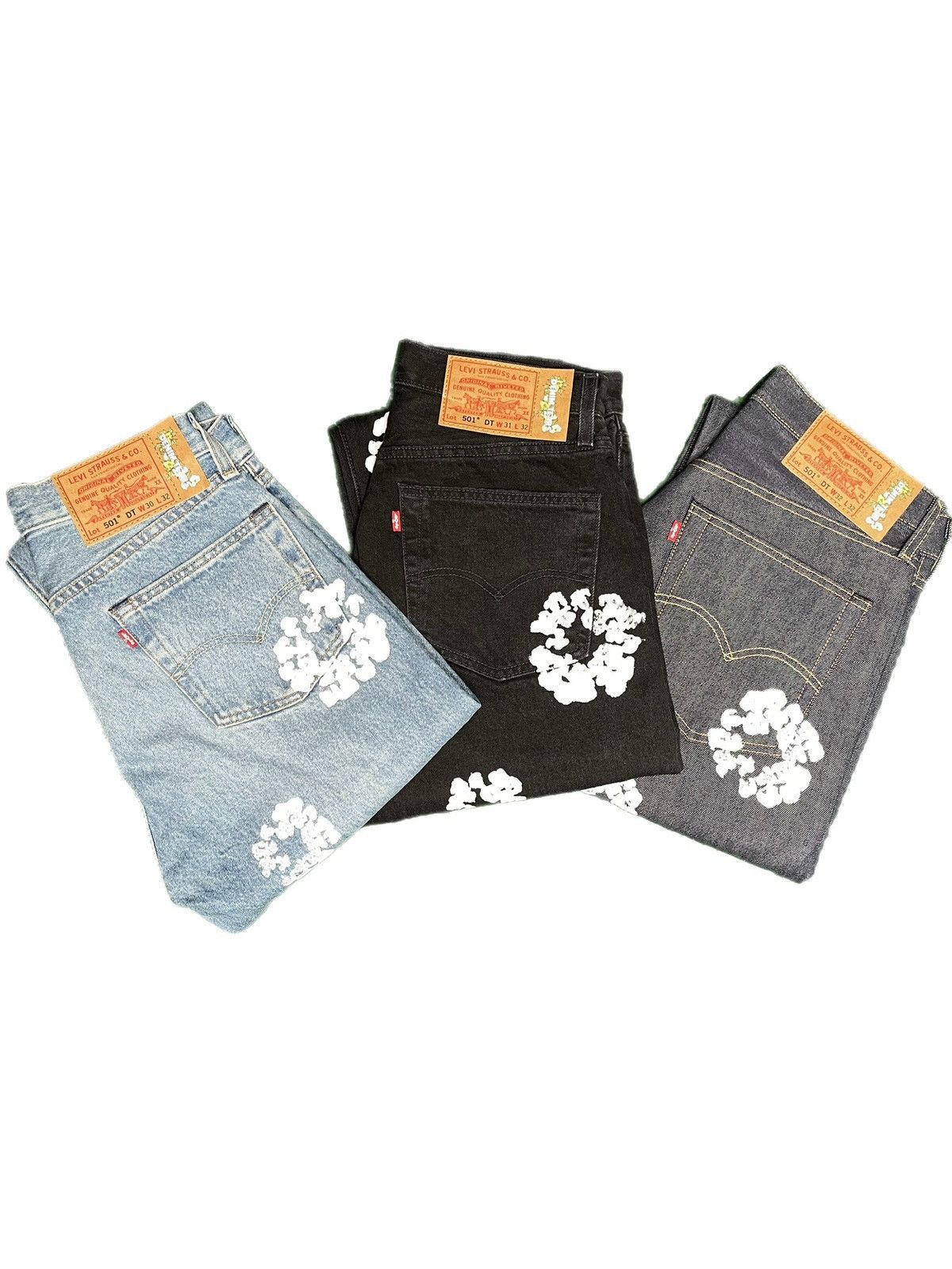 DENIM TEARS Denim Tears Cotton Wreath Jean Light Wash Size US 30 / EU 46 - 3 Thumbnail