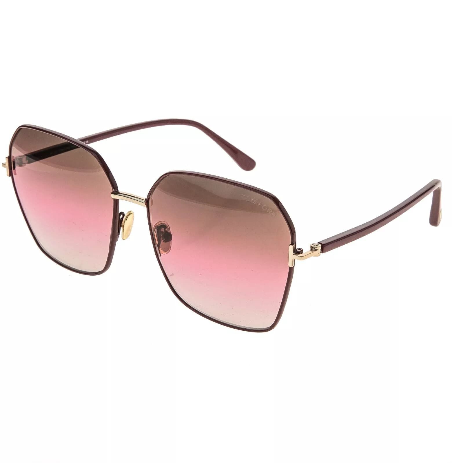 Tom Ford TOM FORD CLAUDIA 02 TF0839 69F Red Pink Sunglasses 839 Size ONE SIZE - 9 Thumbnail