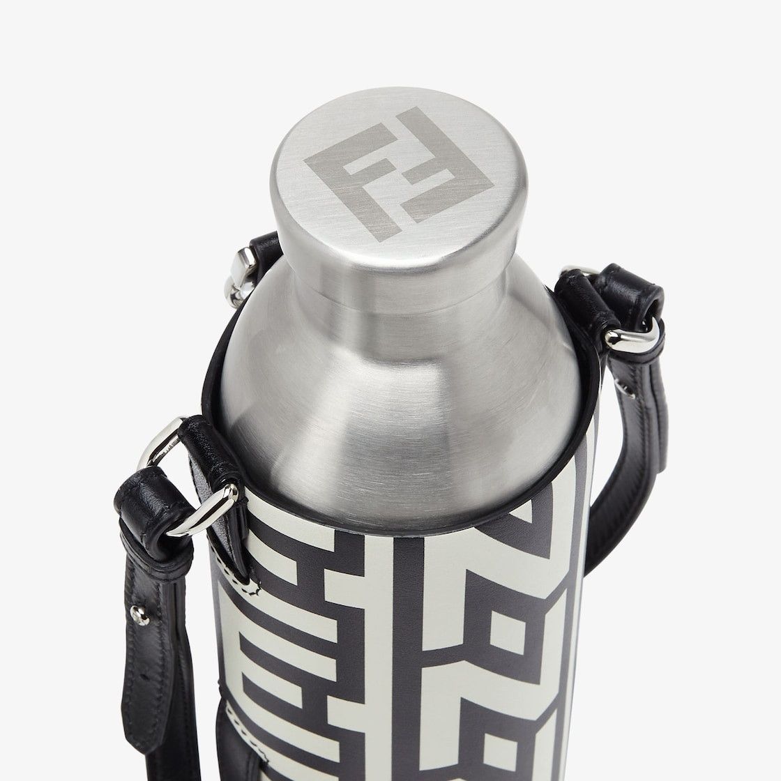 Fendi o1loc1c0824 Size: OS / Flask Holder in Black/White Size ONE SIZE - 3 Thumbnail