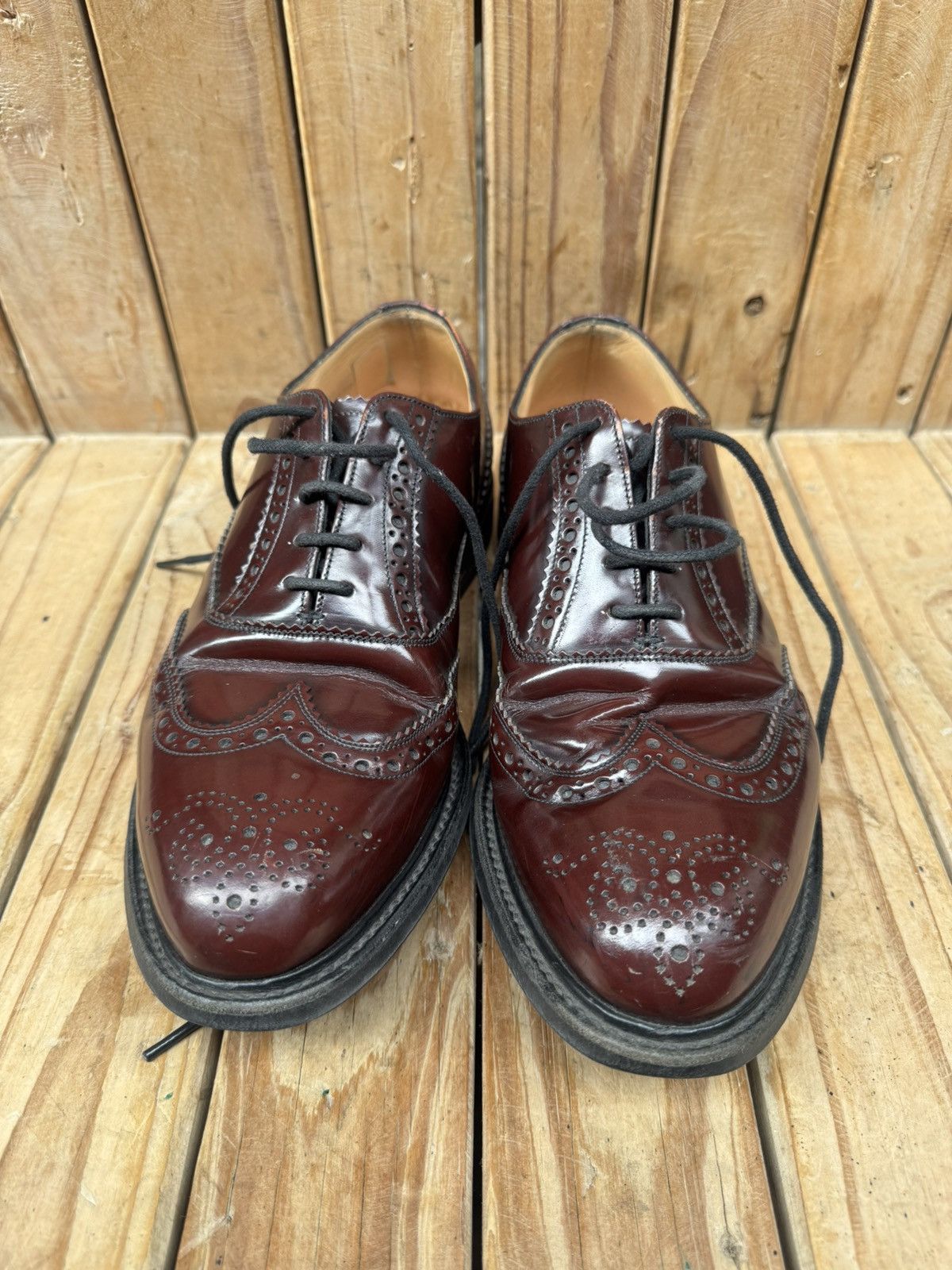 Church's Church’s ‘WAREHAM’ brown wingtip brogue Mens shoes US 8 F Size US 8 / EU 41 - 23 Thumbnail