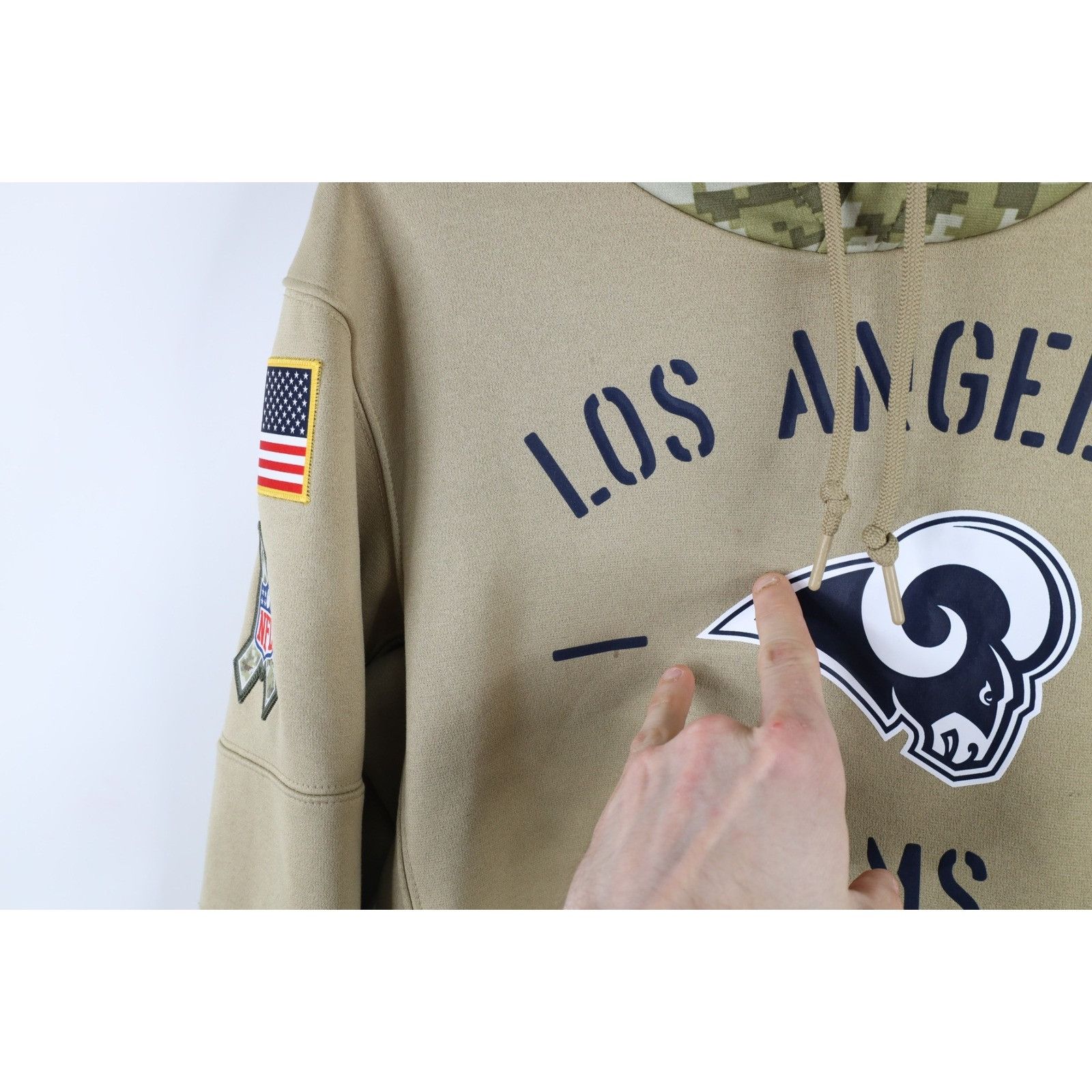 Nike Nike On Field Salute to Service Los Angeles Rams Hoodie Size US S / EU 44-46 / 1 - 7 Thumbnail