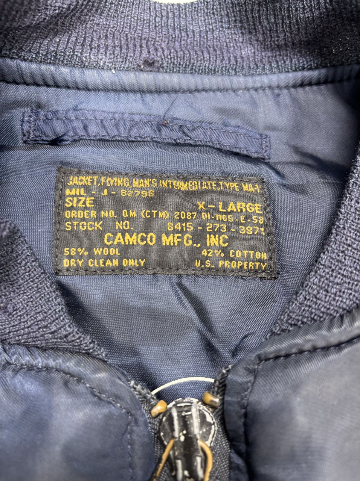 Vintage Vintage MA- 1 Flight Jacket Camco MFG. J0108 Size US XL / EU 56 / 4 - 5 Thumbnail