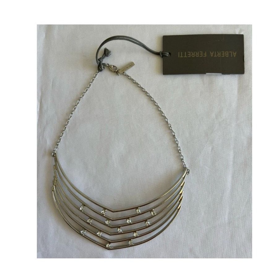 Alberta Ferretti AW20 Alberta Ferretti Crystal-Embellished Strass Necklace Size ONE SIZE - 4 Thumbnail