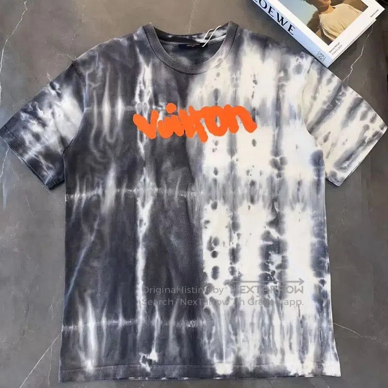 Louis Vuitton Louis Vuitton Summer Gray Tie-Dye T-Shirt . Size US XL / EU 56 / 4 - 1 Thumbnail