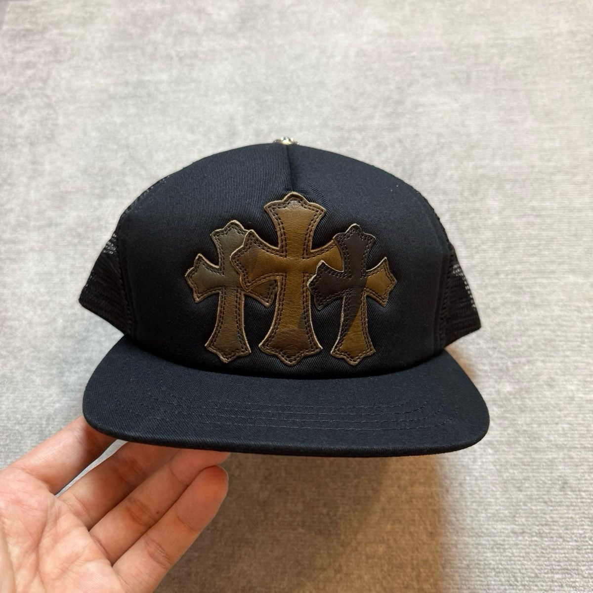 Chrome Hearts Chrome Hearts Camo Cross Patches Trucker Hat Size ONE SIZE - 1 Thumbnail