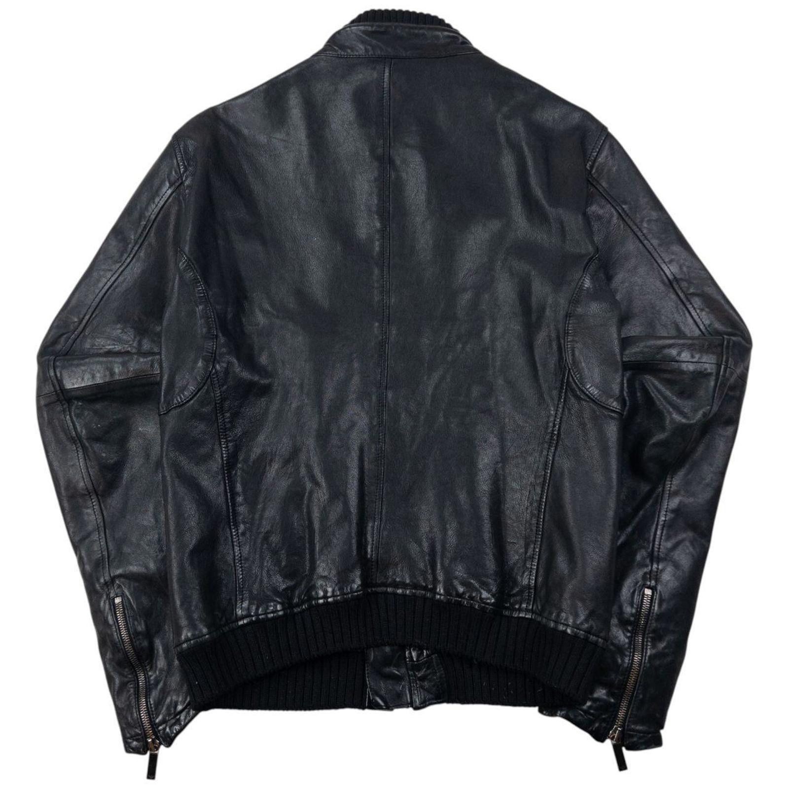 Emporio Armani Vintage Emporio Armani Leather Jacket Size S Size US S / EU 44-46 / 1 - 2 Thumbnail