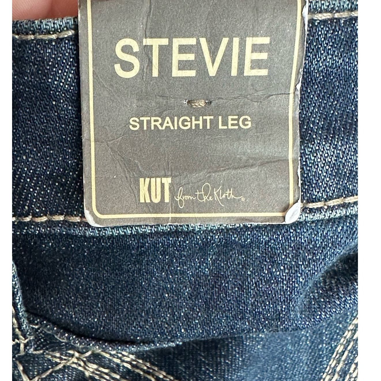 From The First KUT Stevie blue straight legs stretch jeans size 2 Size 26" / US 2 / IT 38 - 6 Thumbnail