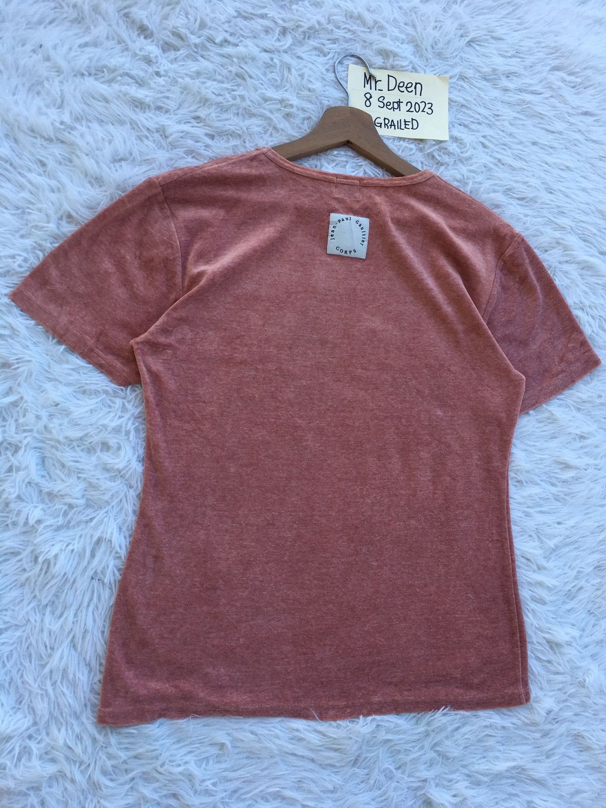 Jean Paul Gaultier Rare Vintage Jean Paul Gaultier Homme Velvet Tshirt Size US M / EU 48-50 / 2 - 13 Thumbnail