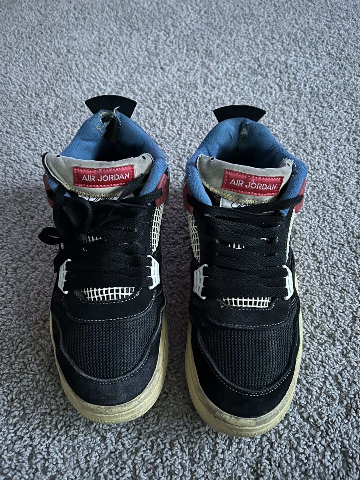 Union LA X Air Jordan Retro 4 Off Noir Size 9