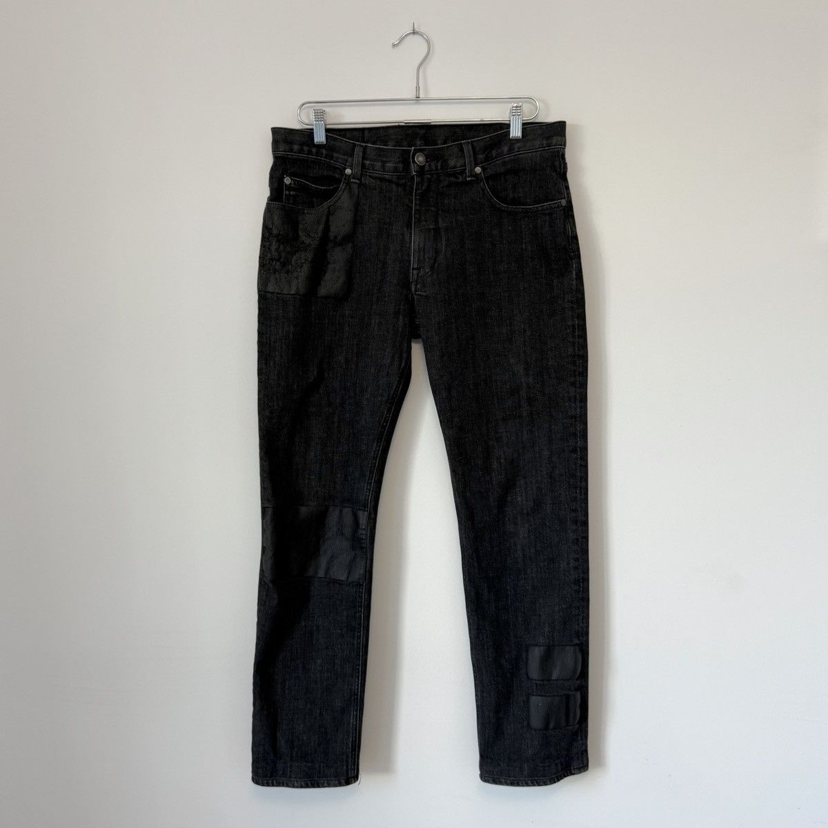 Helmut Lang Vtg Helmut Lang Rubber Strip Denim Archival Hedi ERD Grunge Size US 33 - 2 Thumbnail