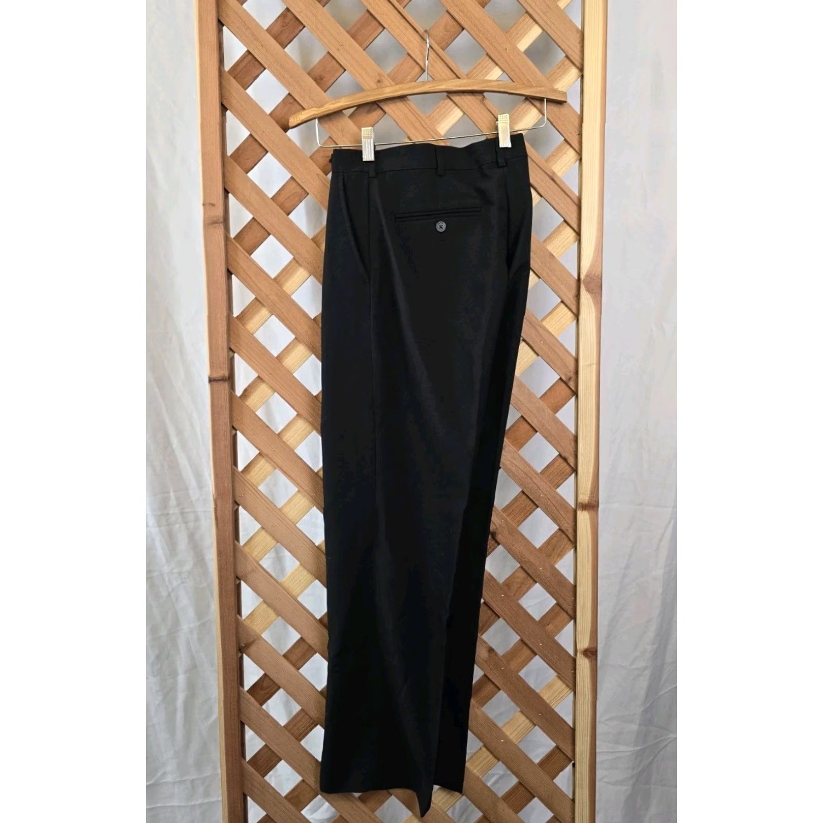 Vintage David Taylor Men’s Dress Pants - Black - Size 32x30 - Regular - Polyester - 30 Inseam - Solid - Pants - Thanks for viewing Size US 32 / EU 48 - 5 Thumbnail
