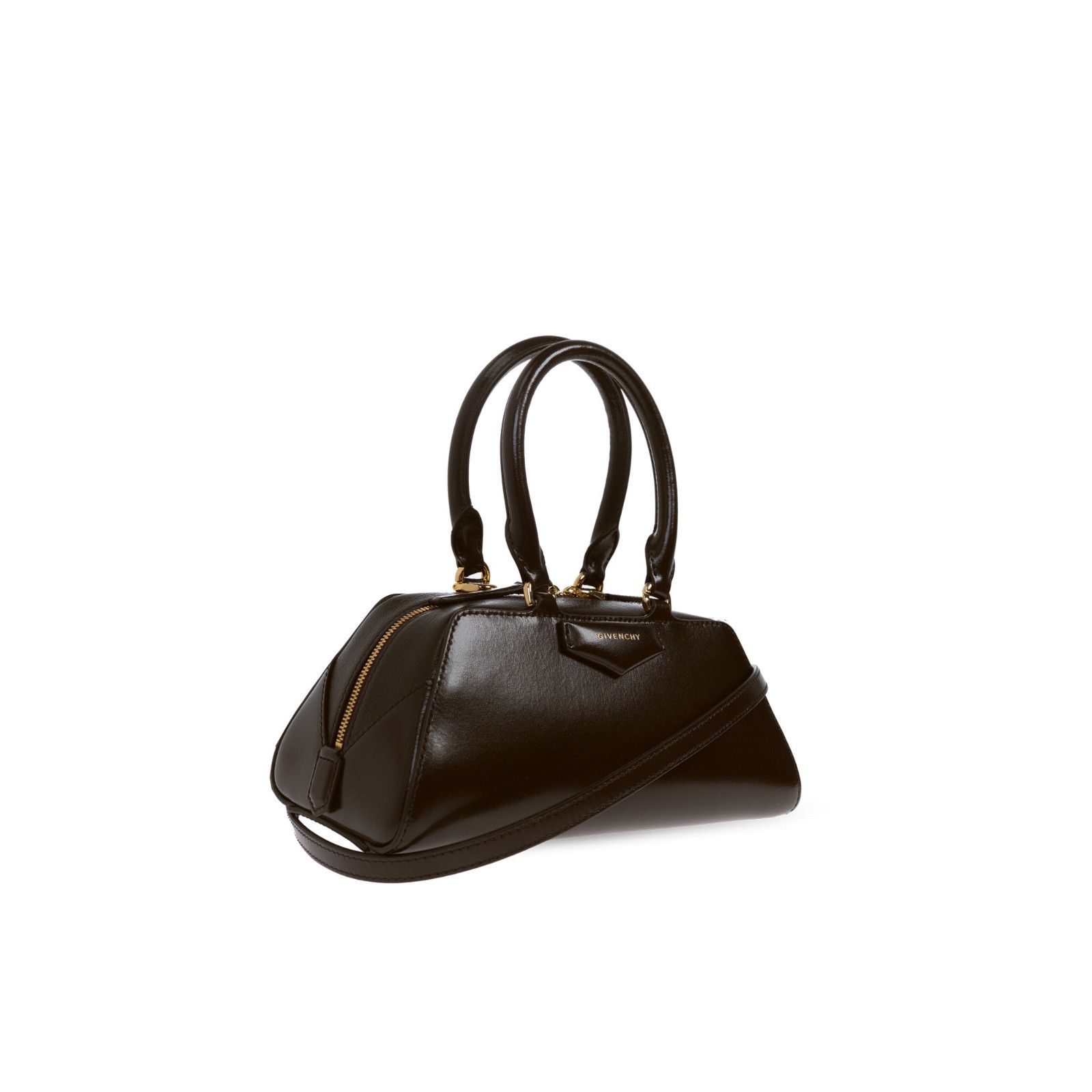Givenchy GIVENCHY Mini Antigona Brown Shiny Leather Top Handle Bag Ne Size ONE SIZE - 3 Thumbnail