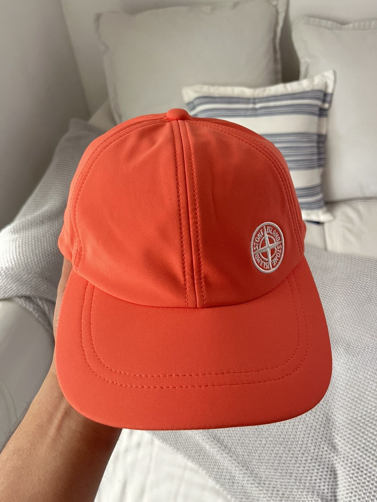 Stone Island Stone Island Hat Salmon Pink Size ONE SIZE - 3 Thumbnail