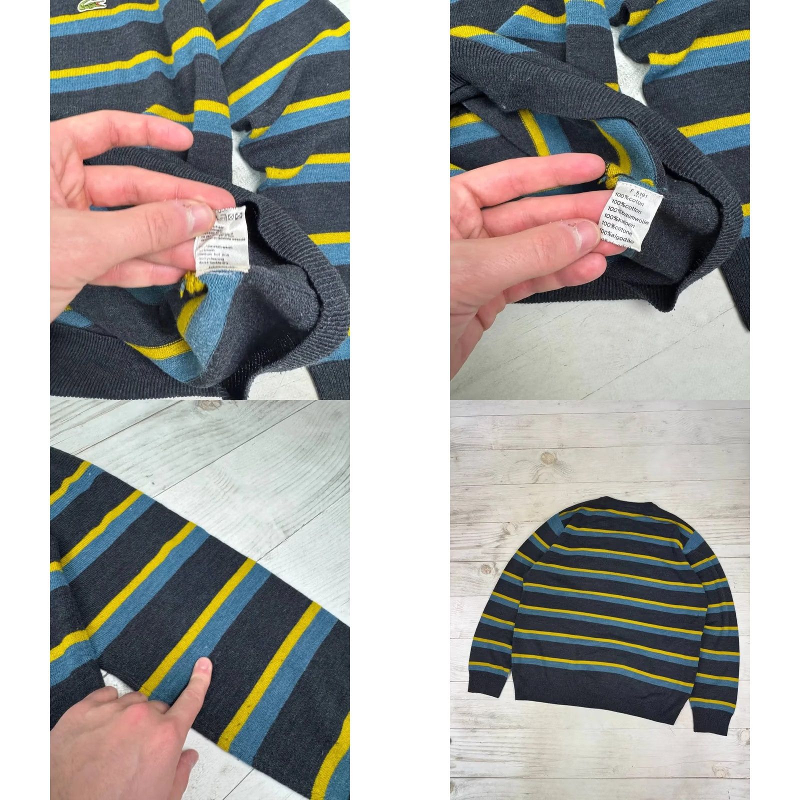 Lacoste VINTAGE Lacoste Sport Sweater Gray Size 2XL Men Size US XXL / EU 58 / 5 - 8 Thumbnail