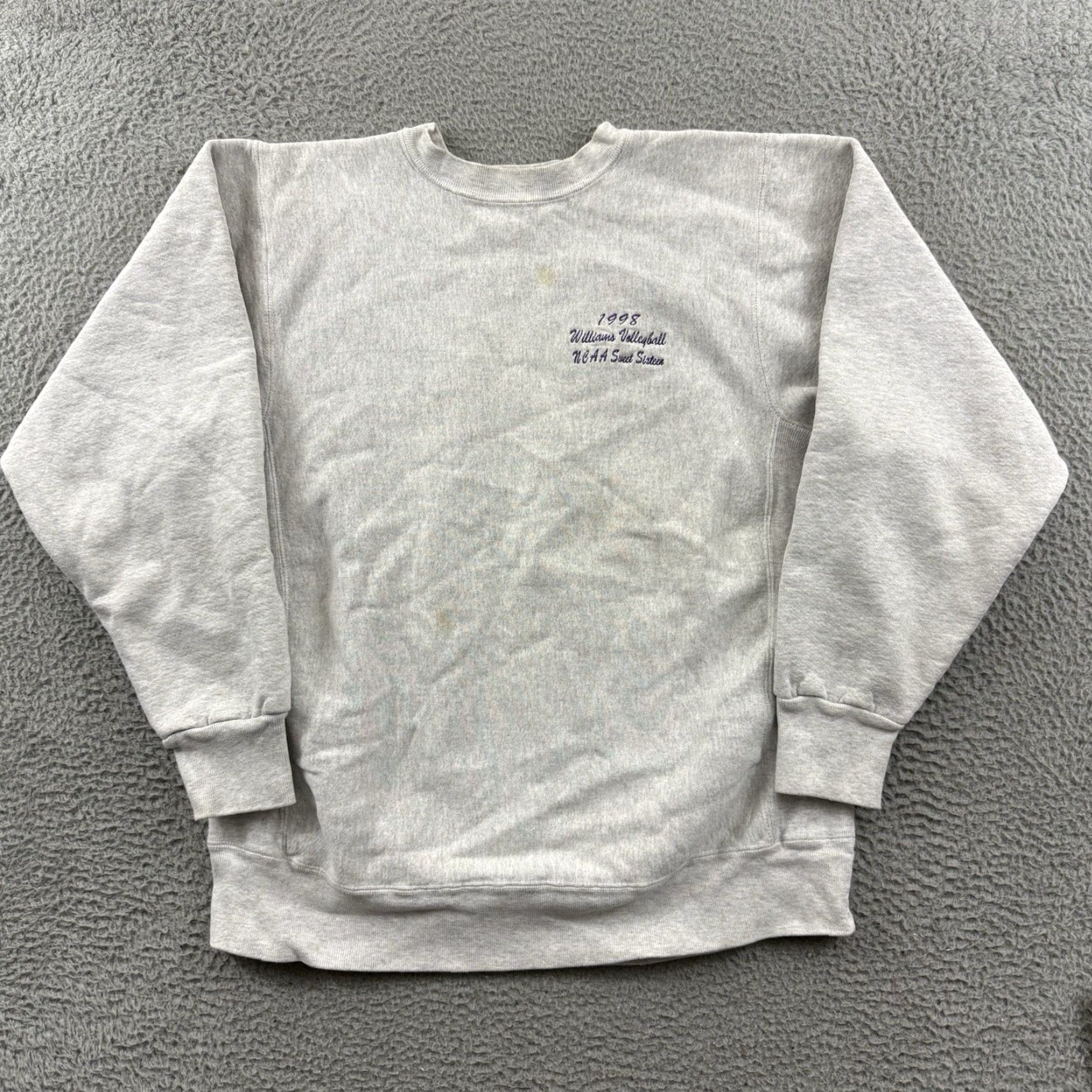 Vintage VINTAGE Williams College Sweatshirt Men’s Large Gray 90s Reverse Weave Pullover Regular Fit Cotton Kellsport Logo Crew Neck Size US L / EU 52-54 / 3 - 2 Thumbnail