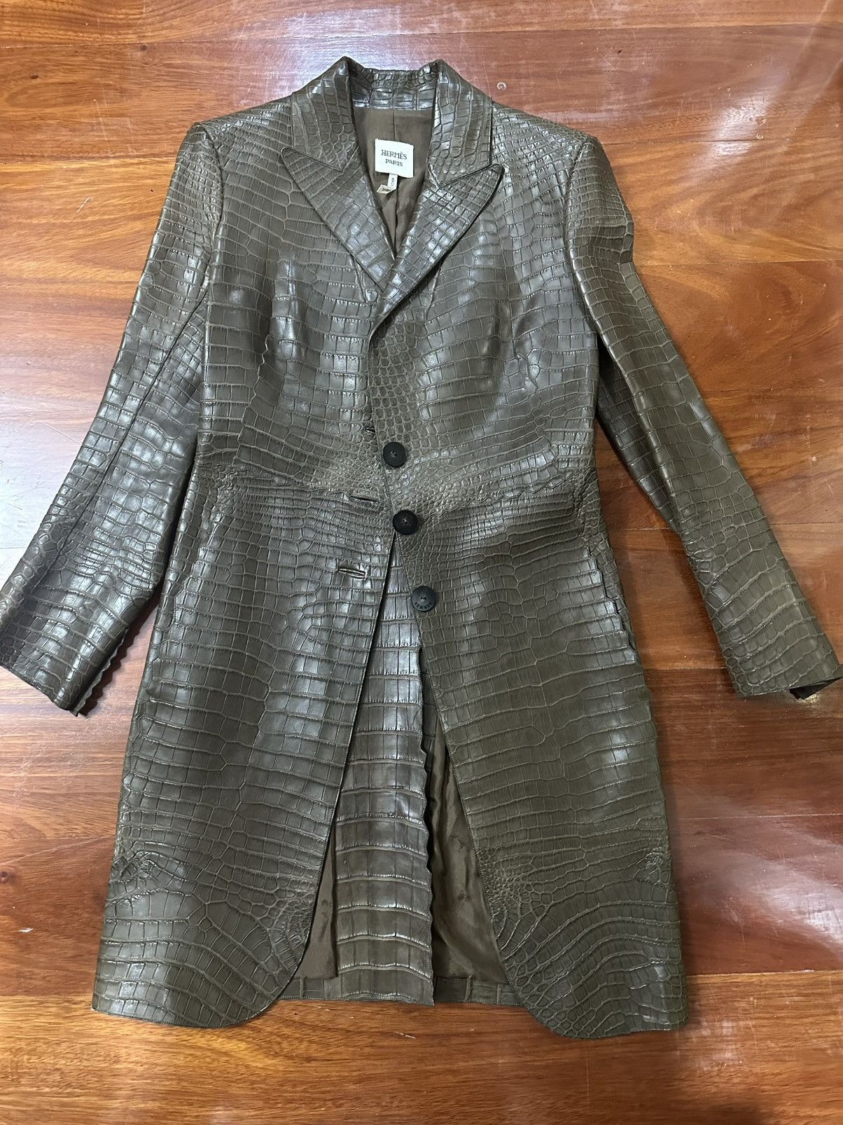 Hermes Hermes crocodile coat Size XS / US 0-2 / IT 36-38 - 1 Thumbnail