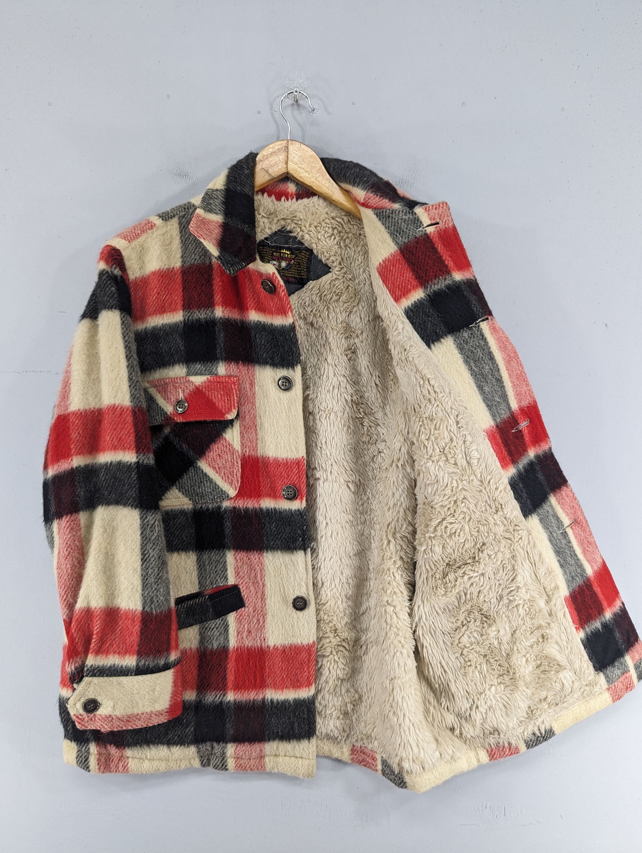 Vintage Vintage Weary Wool Plaid Fleece Lined Jacket Size US M / EU 48-50 / 2 - 14 Thumbnail