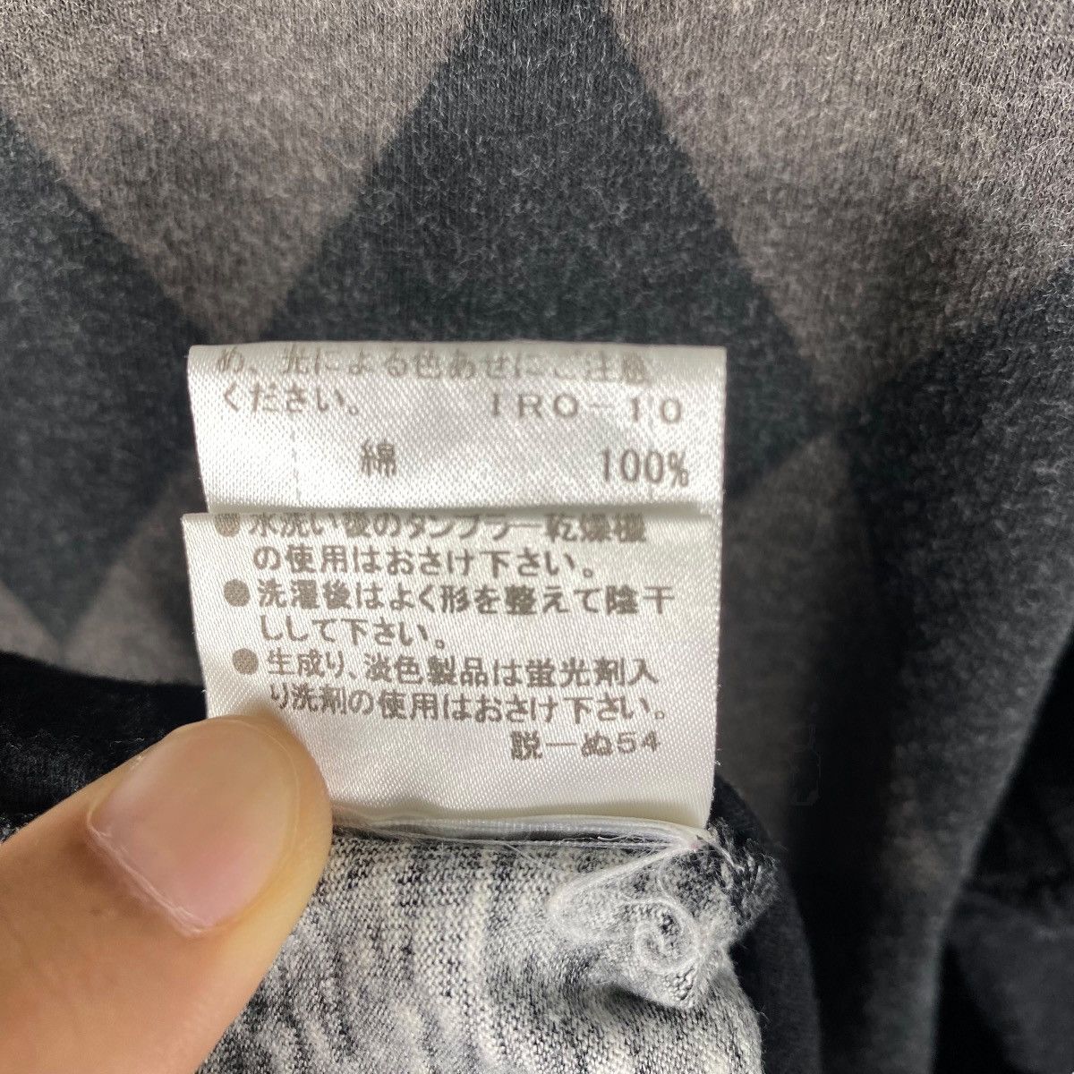 Burberry Vintage BURBERRY Black Label Checked Design Longsleeve Tee Size M / US 6-8 / IT 42-44 - 8 Thumbnail