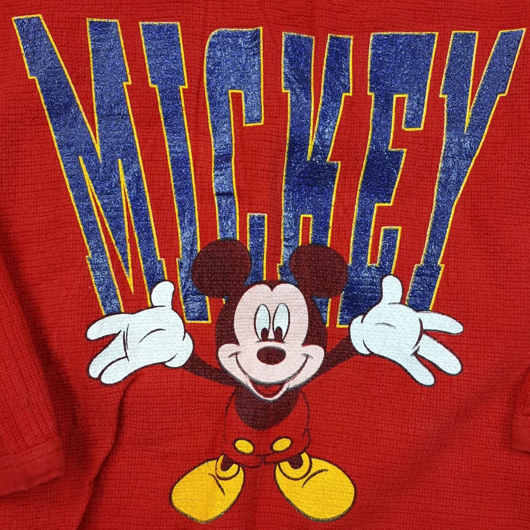 Mickey Unlimited VINTAGE Mickey Mouse Women's XL Cartoon Knit Crewneck Retro Sweatshirt Disney Shirt Size XL / US 12-14 / IT 48-50 - 3 Thumbnail