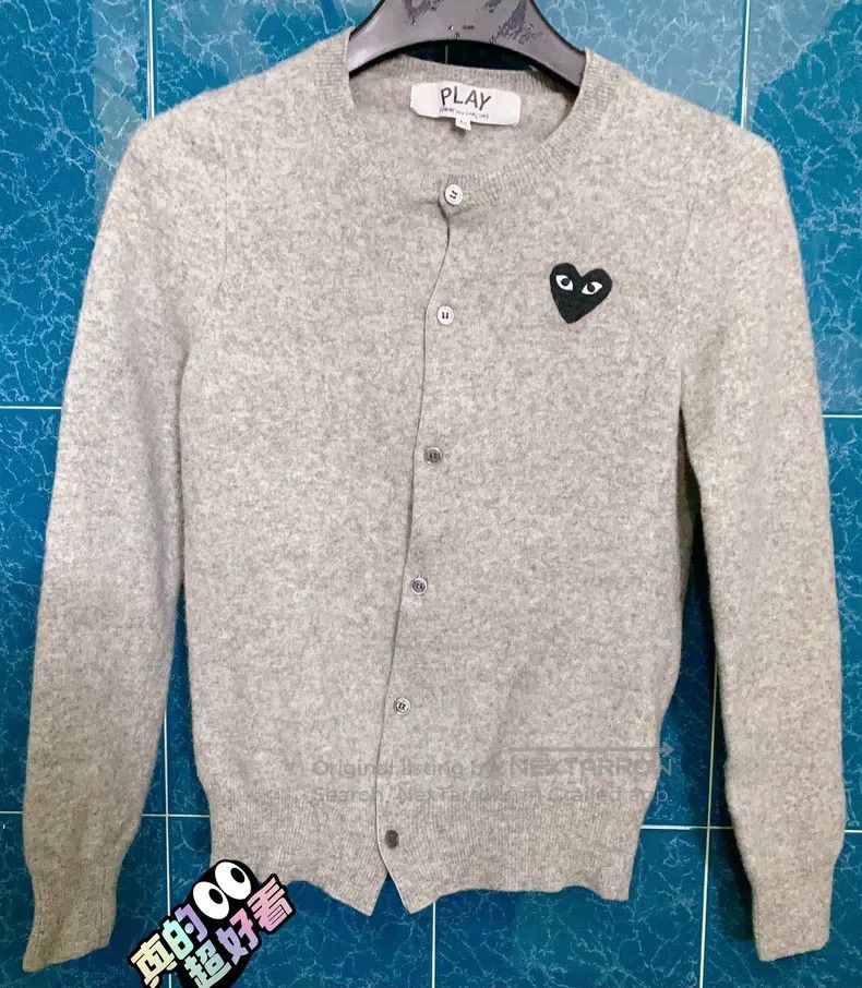 Comme des Garcons Comme Des Garcons Spade Heart Wool Cardigan Size M / US 6-8 / IT 42-44 - 1 Thumbnail