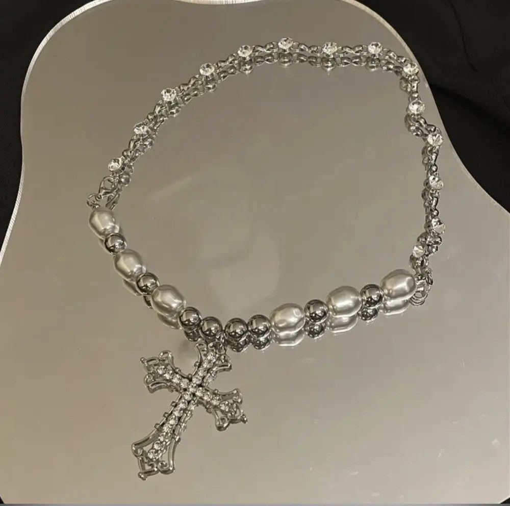 Jewelry × Vintage Cross Goth Necklace Chain Size ONE SIZE - 3 Thumbnail