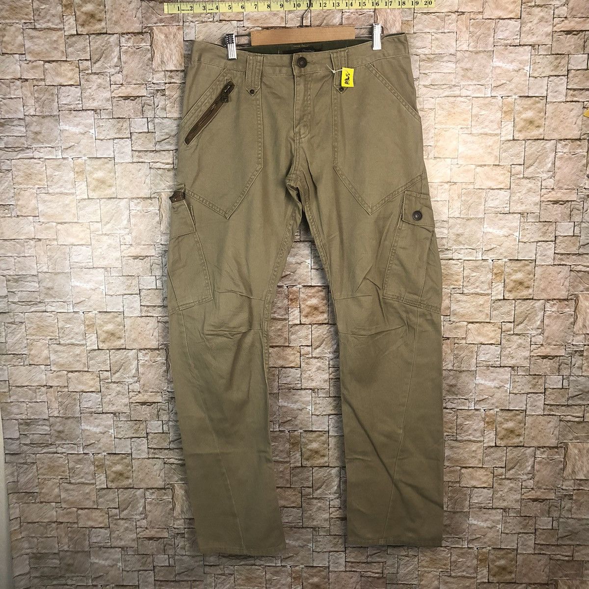Japanese Brand Dominate japan utility Brown Cargo Multipocket Pants #A365 Size US 31 - 1 Thumbnail
