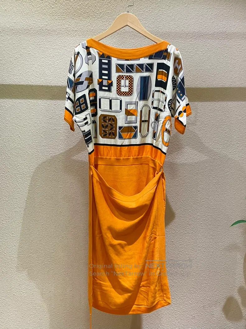 Hermes Hermes Classic Printed Silk Chiffon Patchwork Dress Size XXS / US 00 / IT 34 - 1 Thumbnail