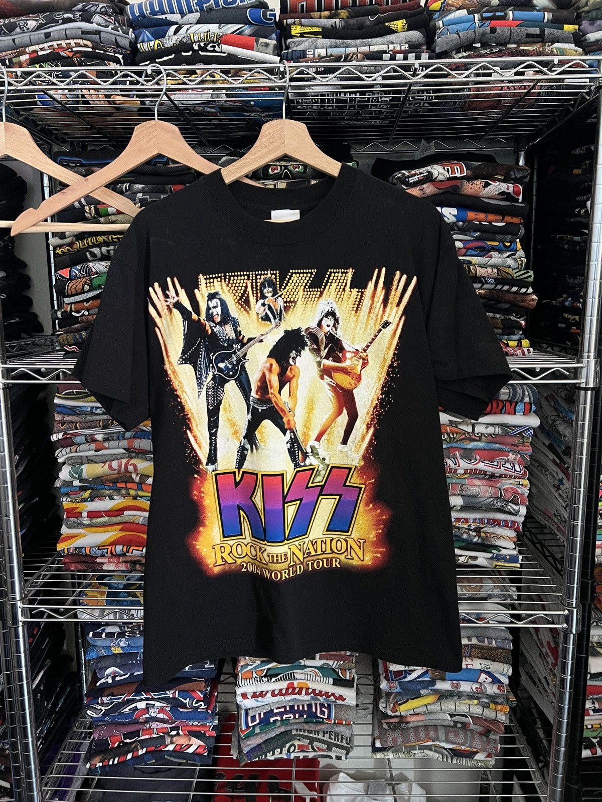 KISS 2004 Kiss Rock the Nation World Tour Band Tee Size US M / EU 48-50 / 2 - 1 Thumbnail