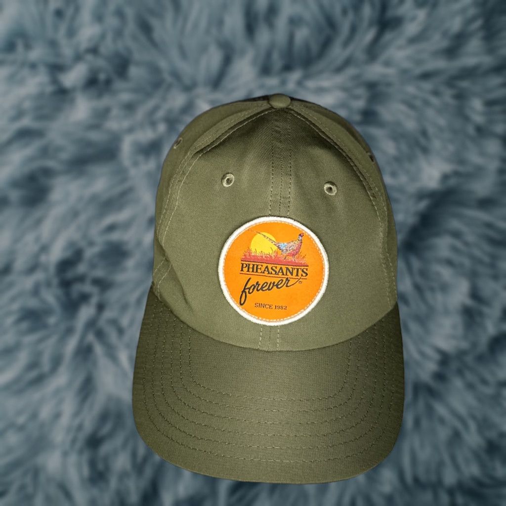 Orvis Orvis Pheasants Forever Rooster Booster Green Strapback Adjustable Hat Cap Unisex Adults One Size Green Baseball Cap Hunting Outdoor Accessories Size ONE SIZE - 1 Thumbnail