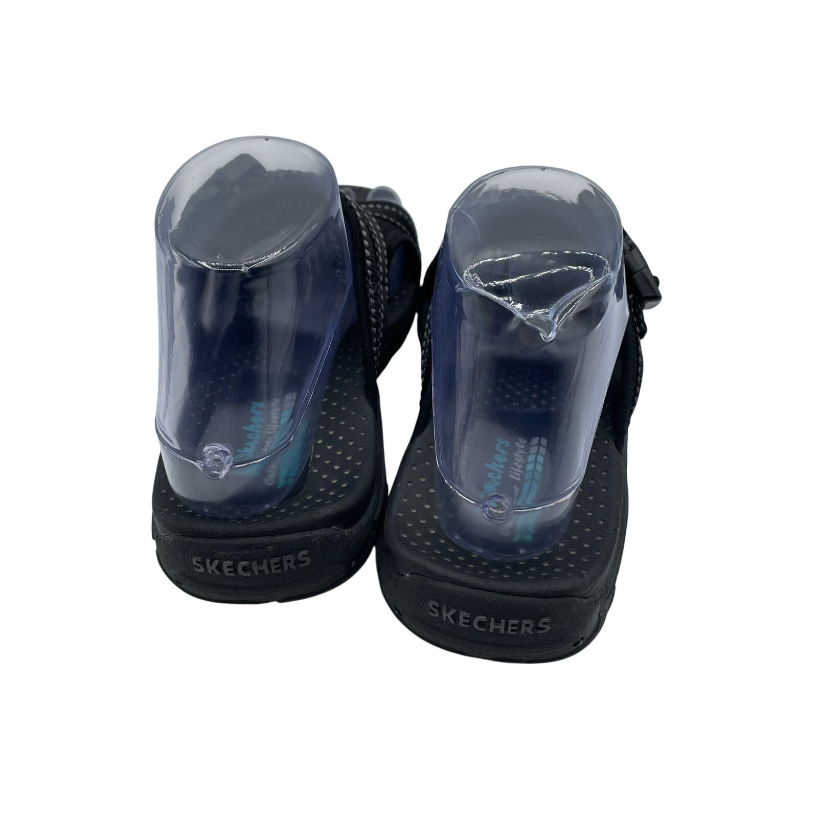 SKECHERS Skechers Reggae Slide Thru Sandals Black Outdoors Womens 6 Size US 6 / IT 36 - 4 Thumbnail