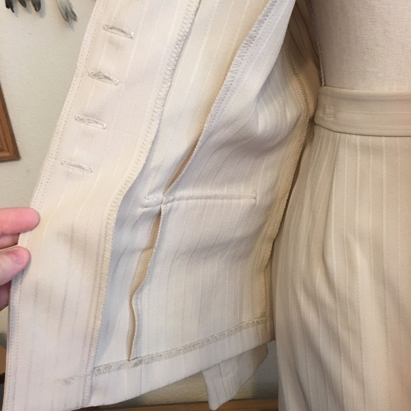 Vintage Lew Magram tan professional career skirt suit 6 Size M / US 6-8 / IT 42-44 - 6 Thumbnail