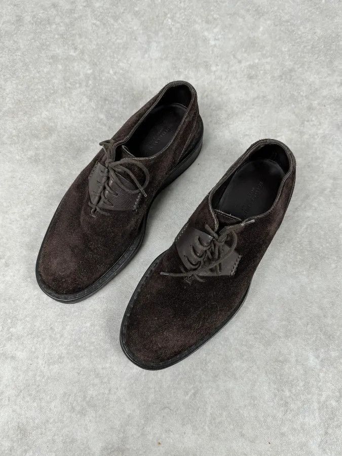 Bottega Veneta Bottega Veneta Brown Suede Derby Shoes Size US 9 / IT 39 - 4 Thumbnail