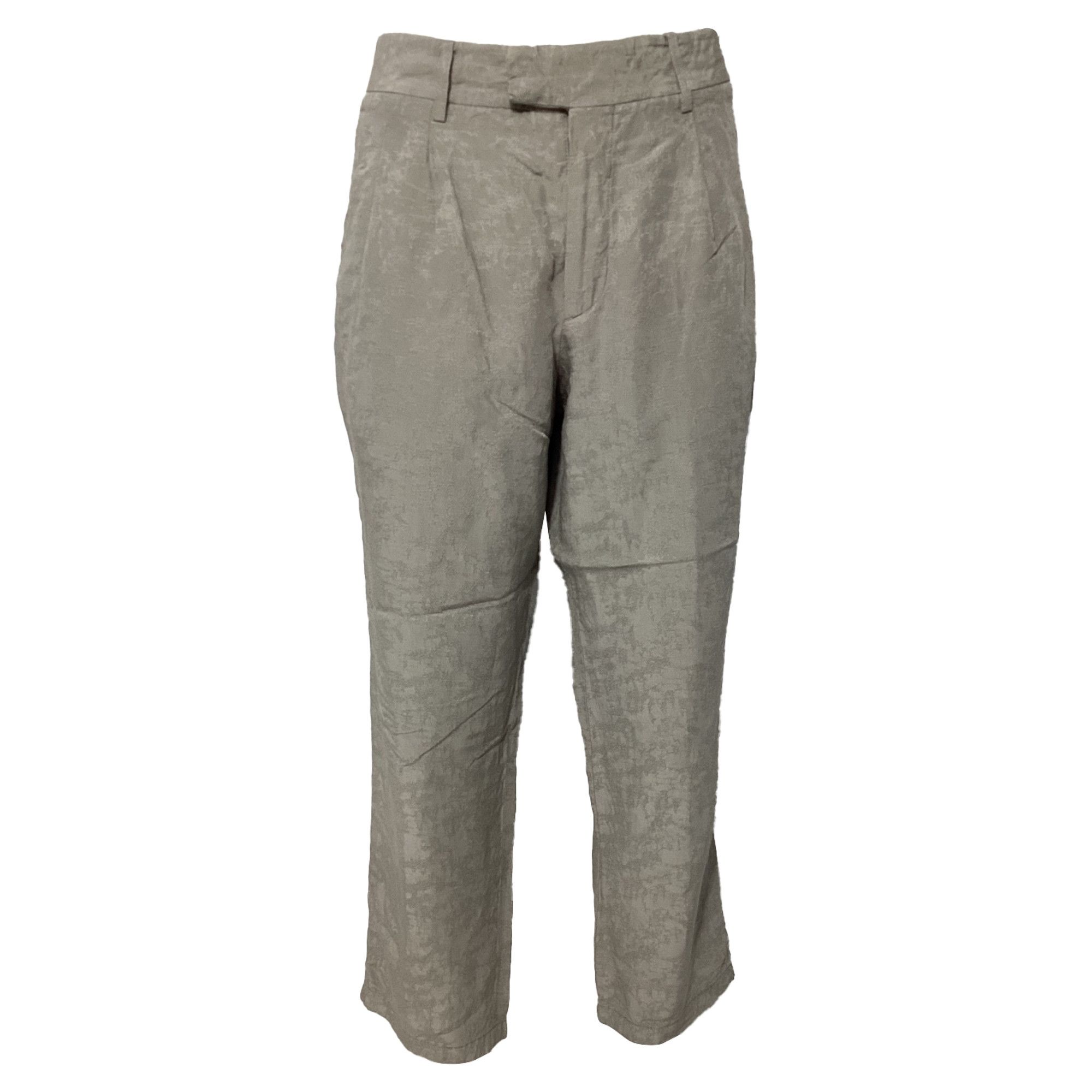 Giorgio Armani Giorgio Armani Cropped Pants in Grey Cotton Size 28" / US 6 / IT 42 - 1 Thumbnail