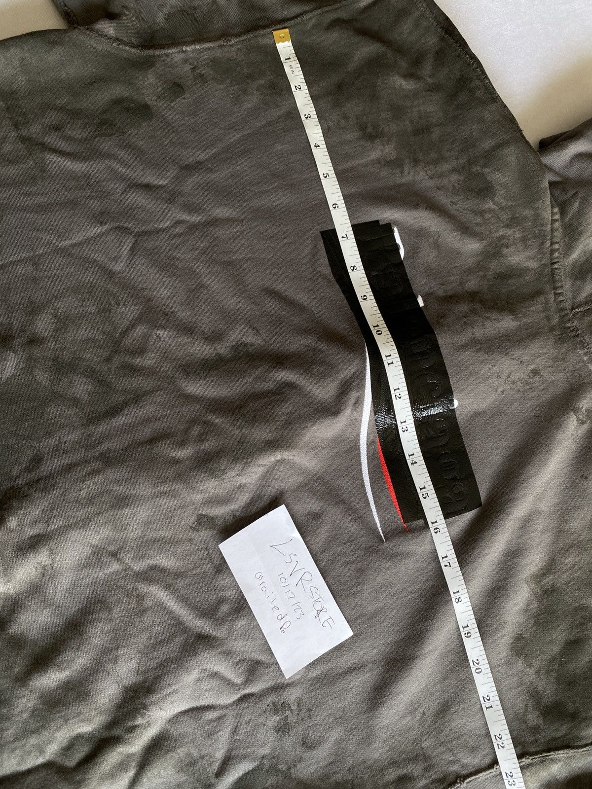 Balenciaga BALENCIAGA Destroyed Mud Gaffer Zip Hoodie Grey Medium Size US M / EU 48-50 / 2 - 19 Thumbnail