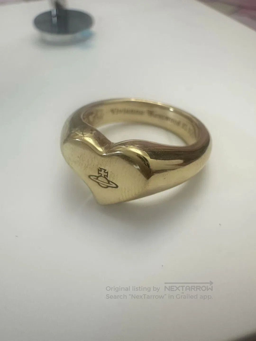 Vivienne Westwood vivienne westwood heart wax seal ring. Size ONE SIZE - 2 Thumbnail