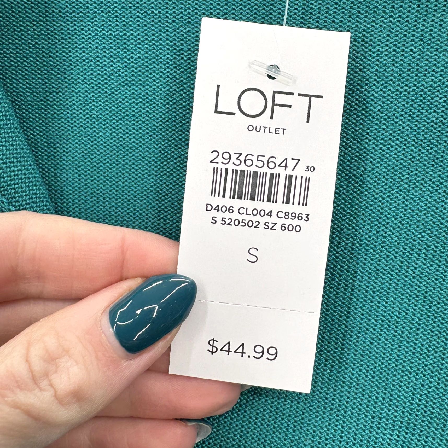 Loft LOFT Cardigan Sweater Womens Small Green Open Front Scallop Hem Lightweight NWT Size S / US 4 / IT 40 - 5 Thumbnail