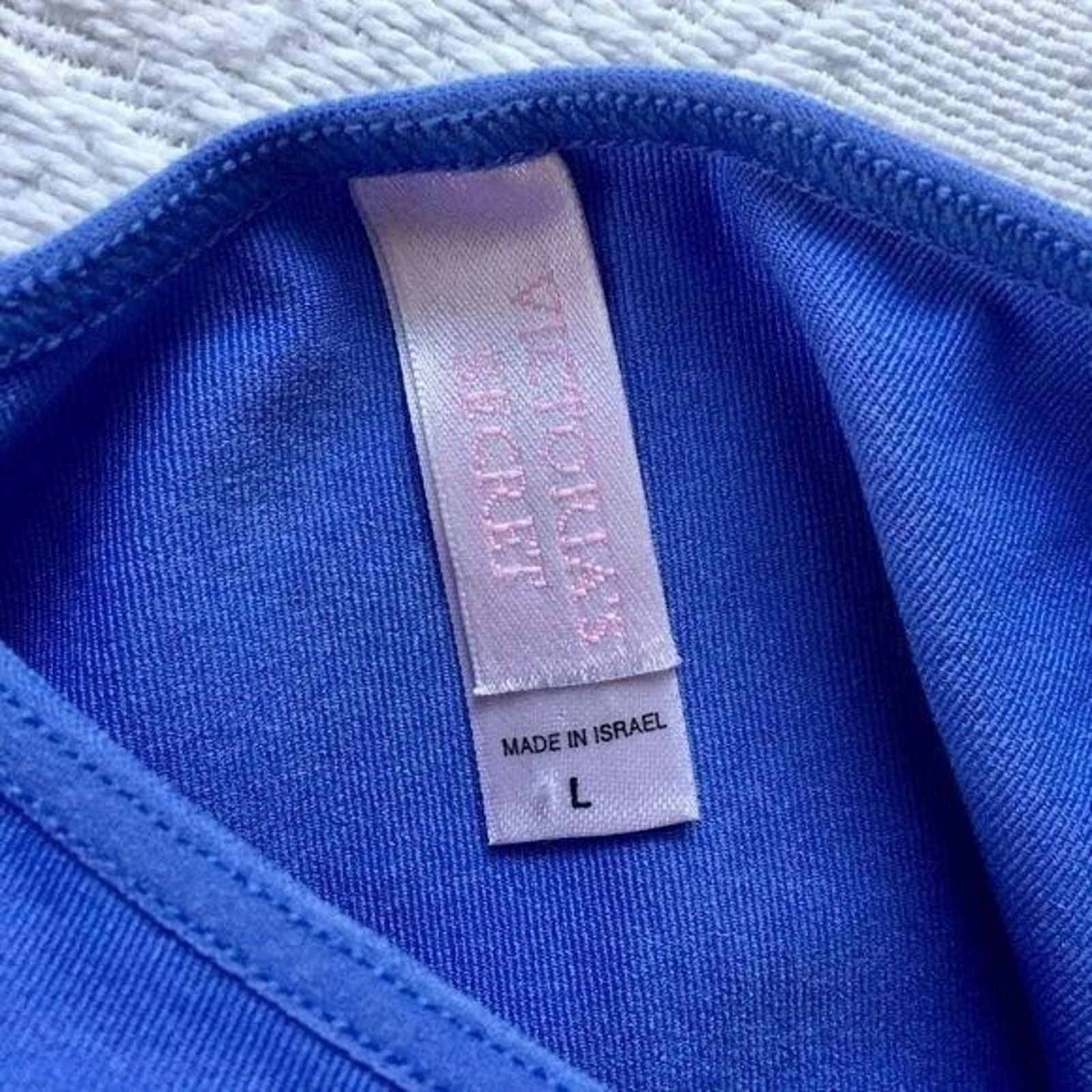 Victoria's Secret Victoria's Secret Blue Cropped Tank Top Size L / US 10 / IT 46 - 6 Thumbnail