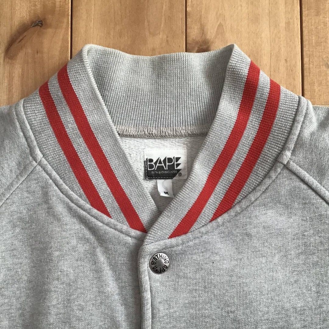 Bape BAPE LOGO sweat varsity jacket a bathing ape NIGO Size US M / EU 48-50 / 2 - 5 Thumbnail