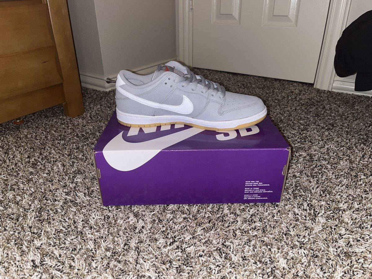 Nike SB Dunk Low Pro ISO Orange Label Wolf Grey Gum