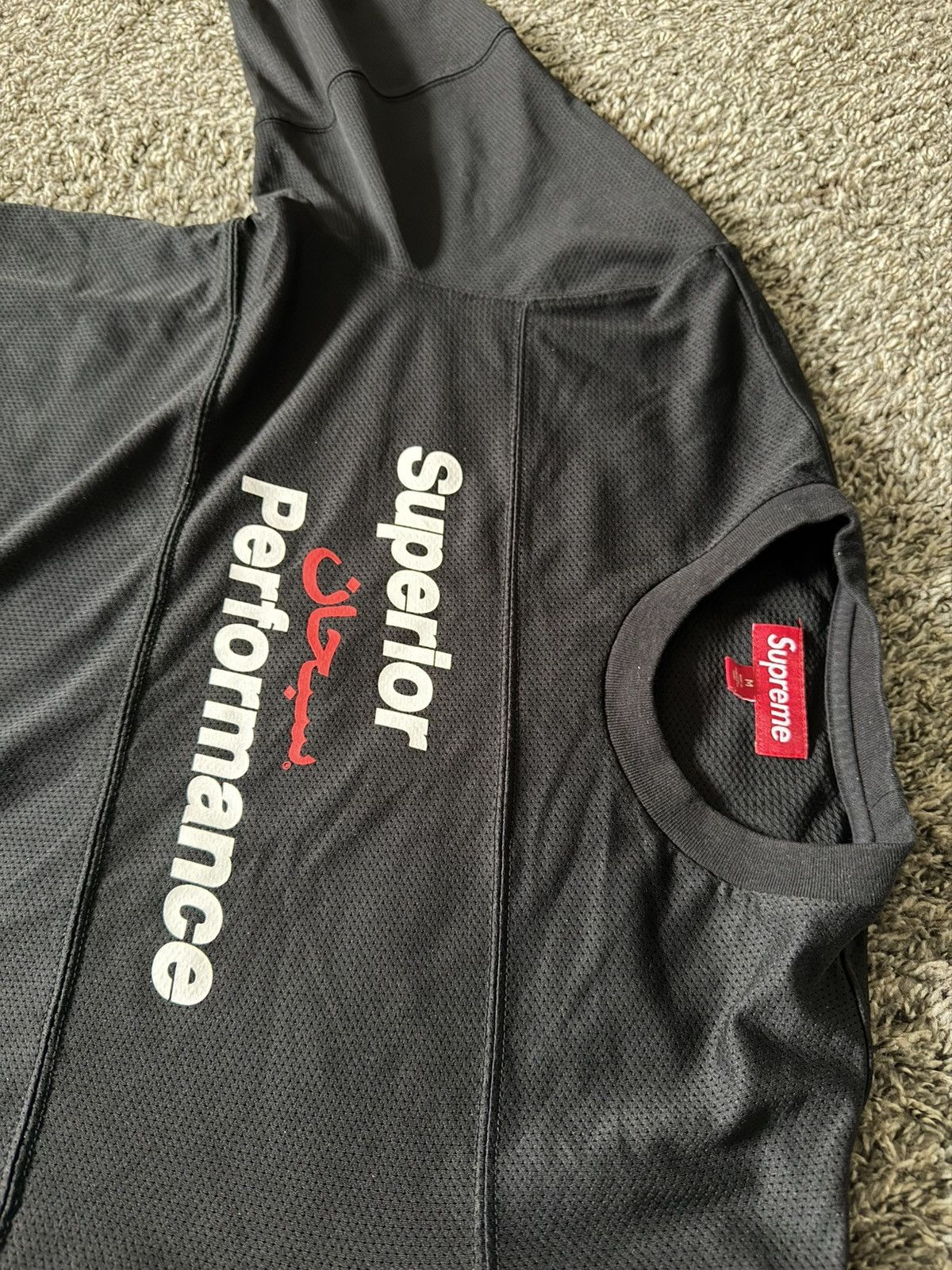 Supreme "Superior Performance" Arabic Mesh L/S Top SS25 Size US M / EU 48-50 / 2 - 3 Thumbnail