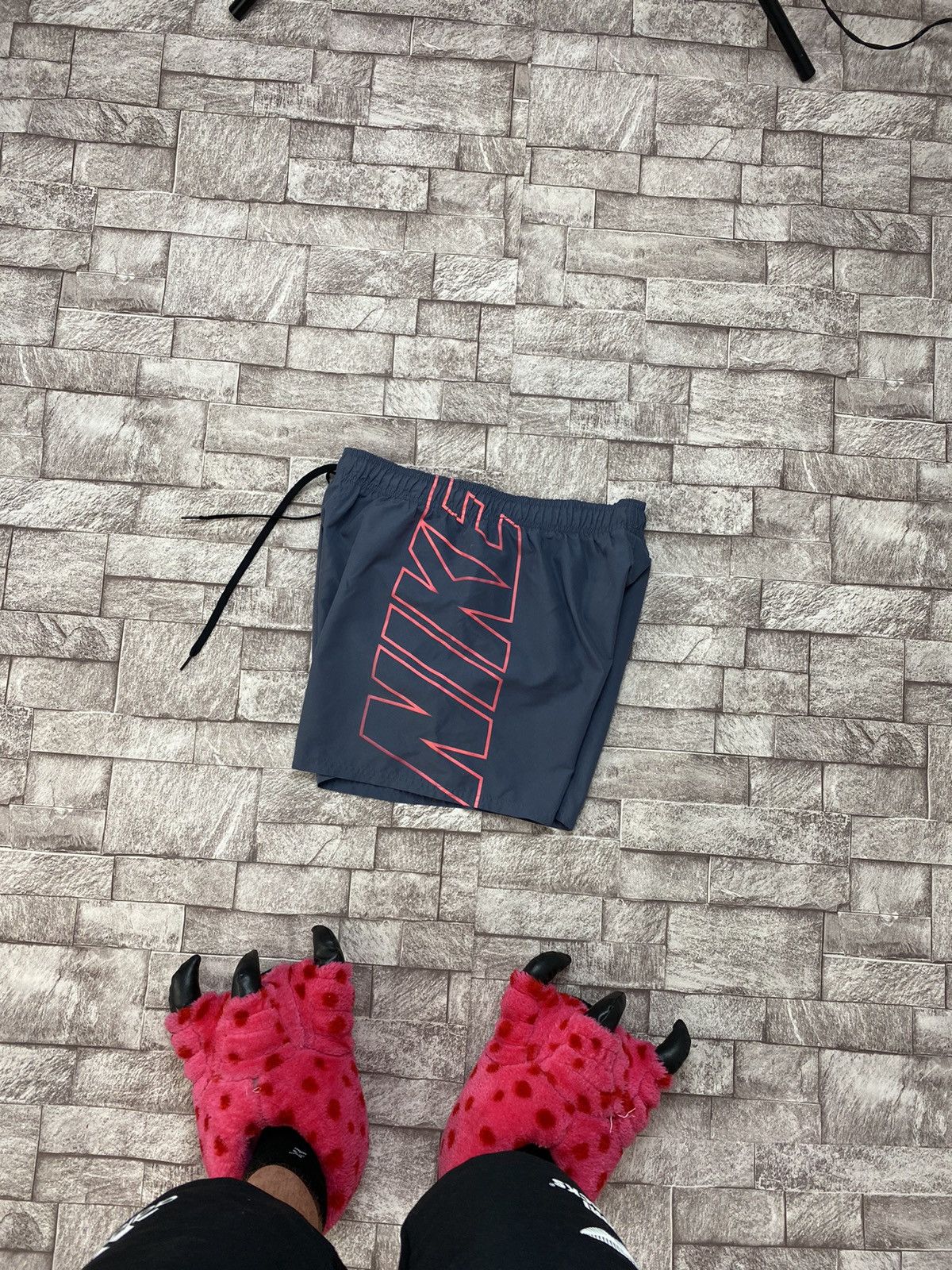 Nike × Vintage Vintage Y2K style shorts big logo swim M Size US 32 / EU 48 - 10 Thumbnail