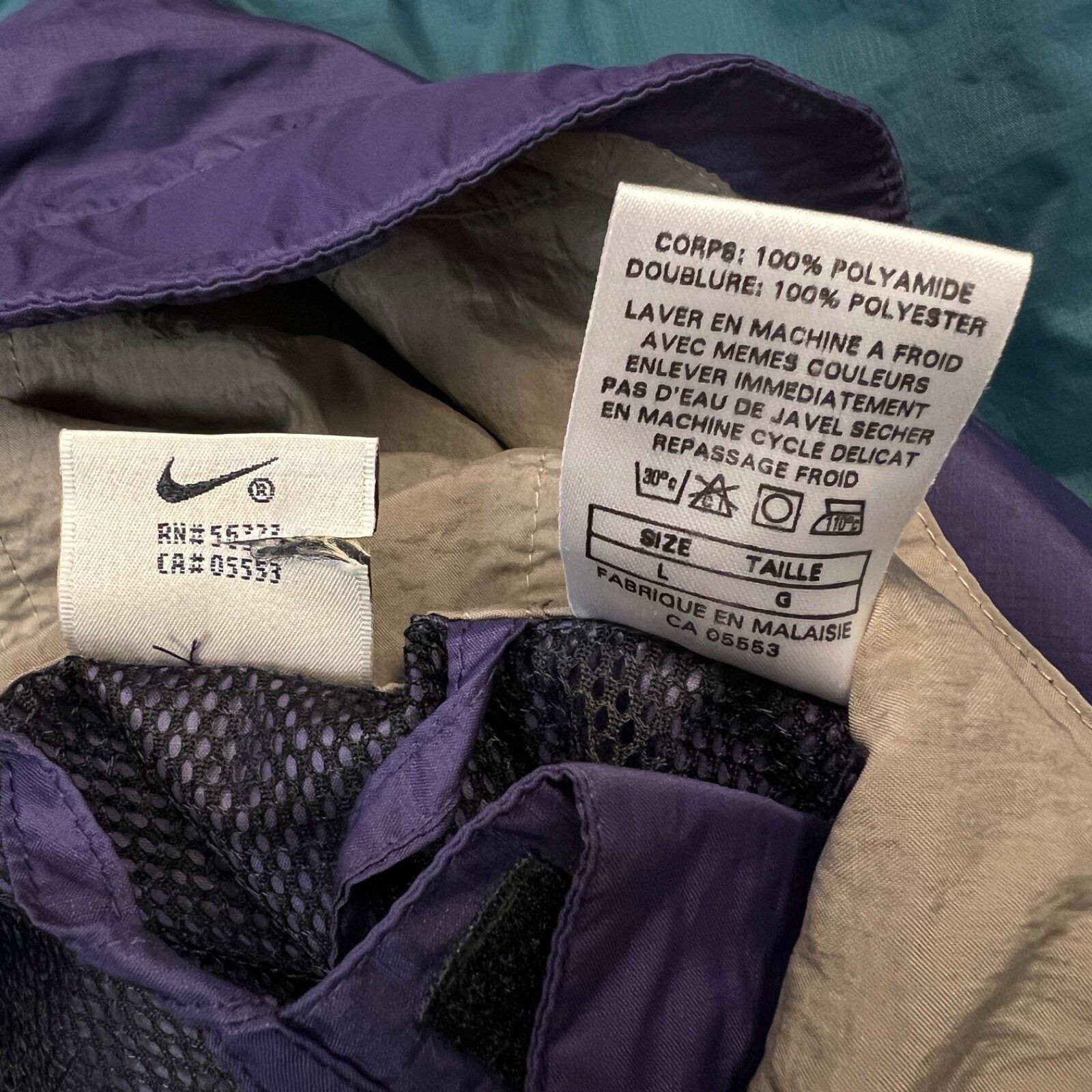 Nike ACG Nike ACG L men VINTAGE windbreaker Nylon purple/blue jacket Size US L / EU 52-54 / 3 - 12 Thumbnail