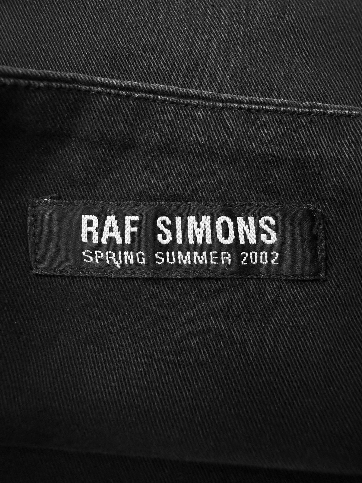 Raf Simons SS02 Raf Simons ‘Kollaps’ Terror Graphic Black Shoulder Tote Bag Size ONE SIZE - 4 Thumbnail