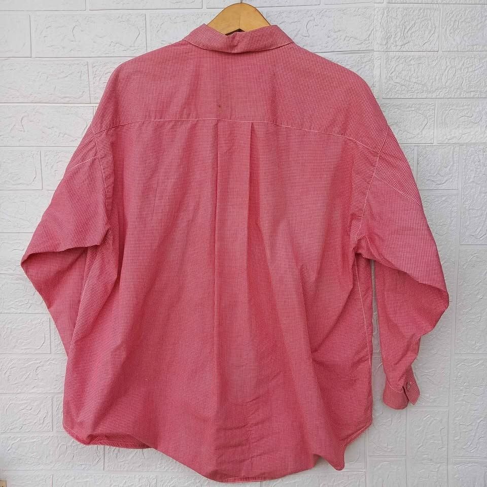 Issey Miyake 80s Issey Miyake Double Pocket Pink Plaid Long Sleeve Shirt Size US L / EU 52-54 / 3 - 2 Thumbnail